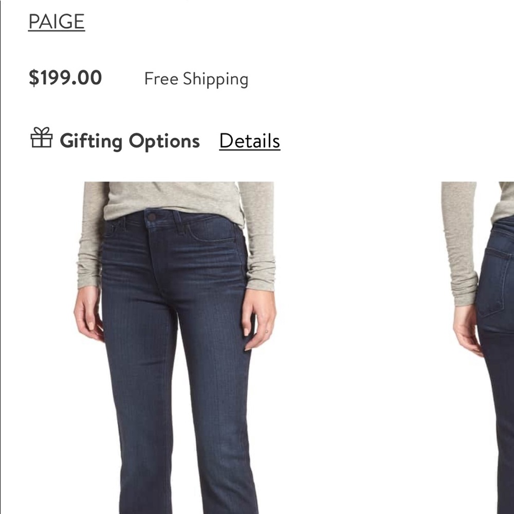 PAIGE MANHATTAN High waisted jeans 26 - Picture 2 of 6